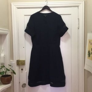 Navy blue banana republic dress.